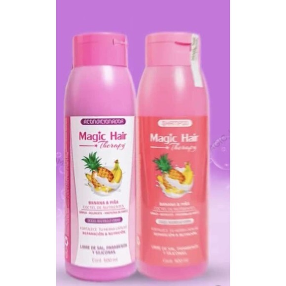 Magic Hair Therapy Banana Pina Shampoo y Acondicionador para cabello seco